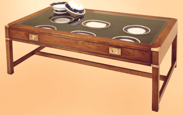 military display coffee table